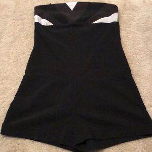 Black & White Club Romper
